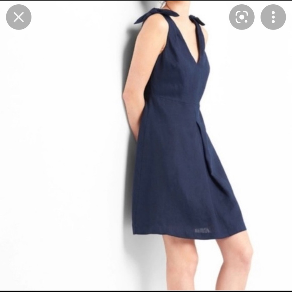 🆕 Gap Linen Bow Tie Dress